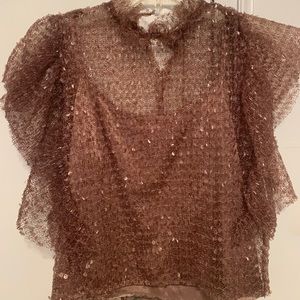 Zara Sequin Top